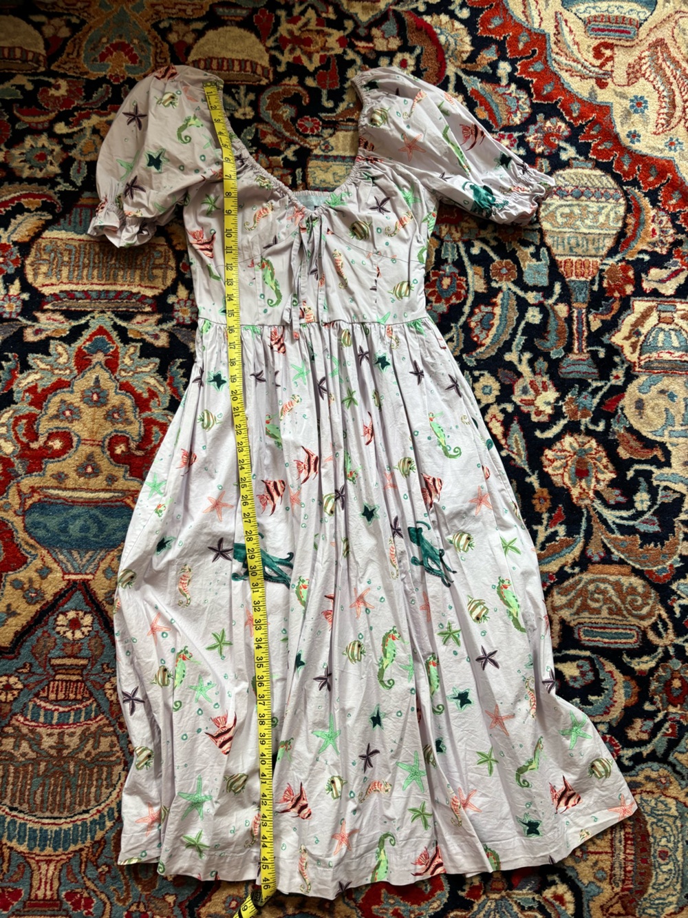 Hill House Lilac Sea Creature Tie-Front Dress - Picture 10 of 10